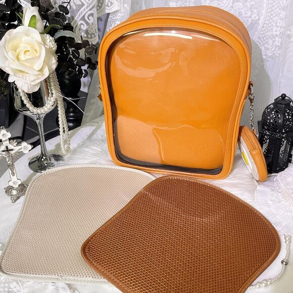 Charming Women's Ita Backpack - Toast Design with Pin Display for Kawaii Style - Picture 5 of 9